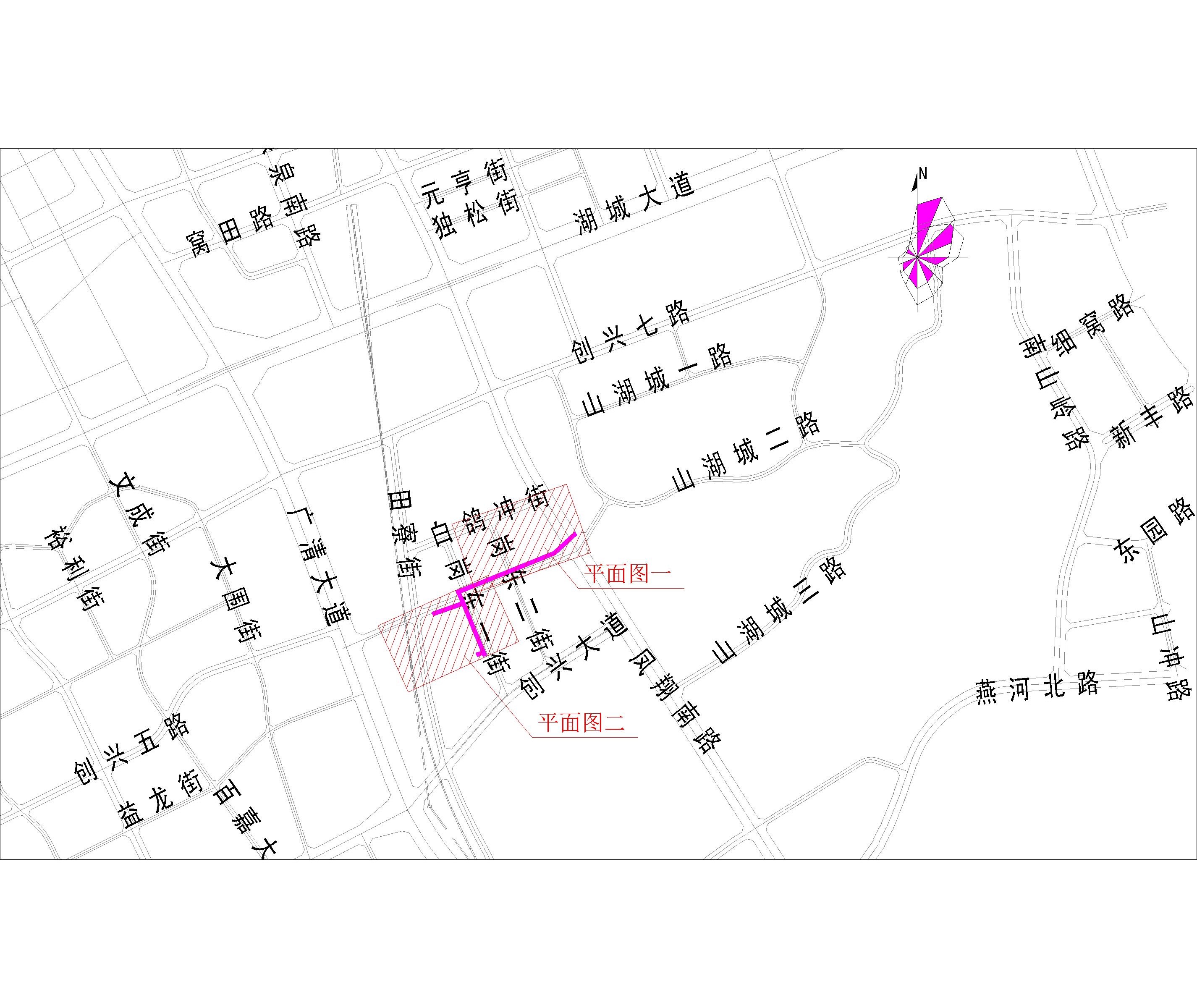 2021.9.1-38清遠(yuǎn)市崗東一街（星河灣花園、合粵花園、柏林國際公館）市政中壓燃?xì)夤艿拦こ淌姓蠼?CCY) -布局1.jpg