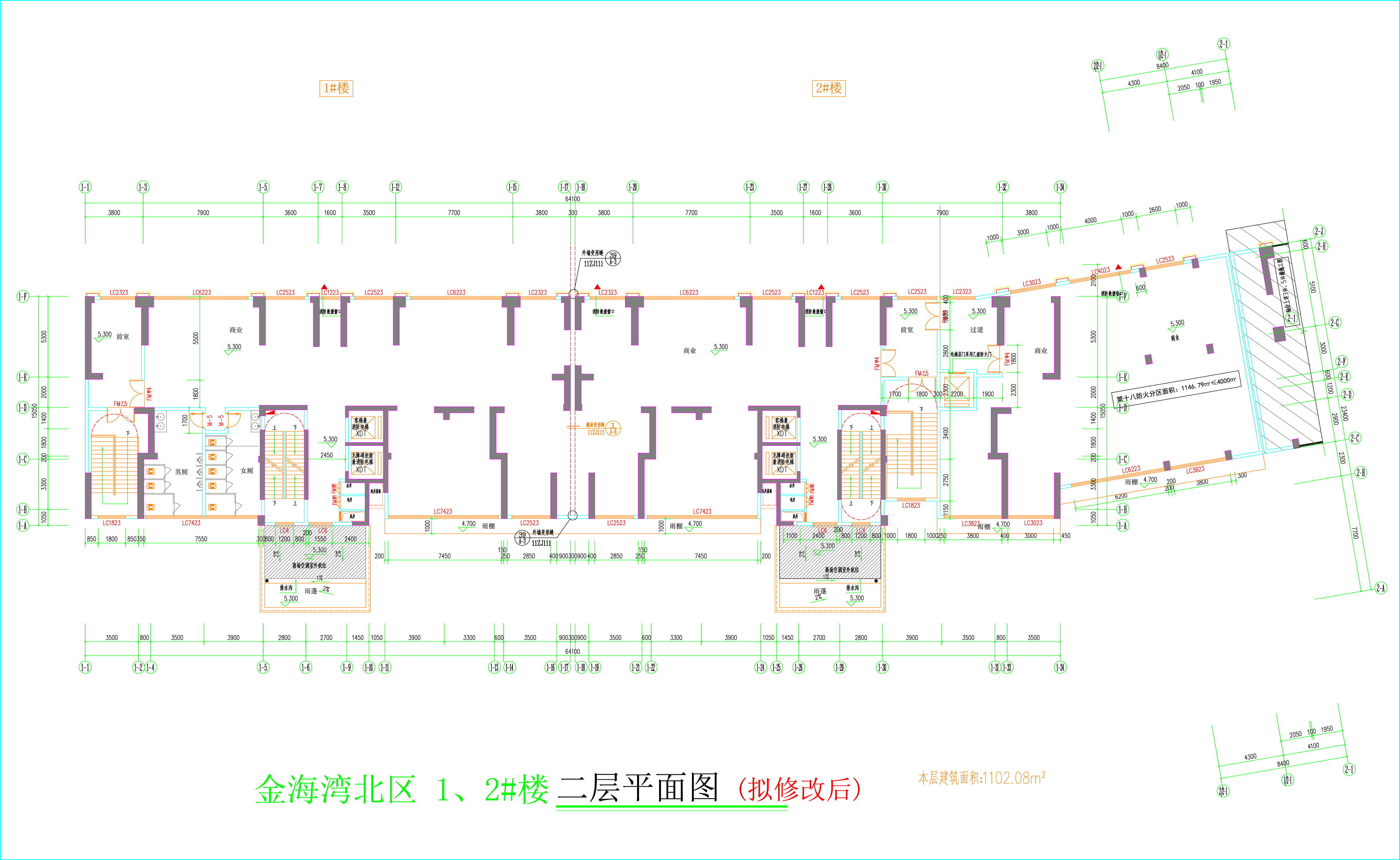 金海灣北區(qū)1、2#樓_二層平面圖（擬修改后）.jpg